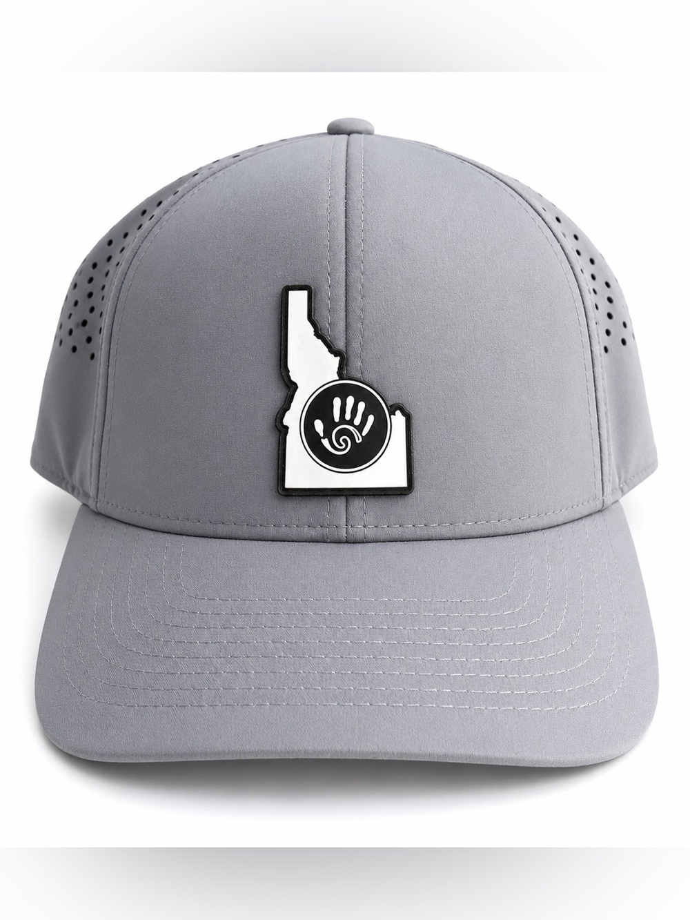 Branded Bills Idaho Gray Performance Hat FlexFit 110 Adjustable Golf Cap